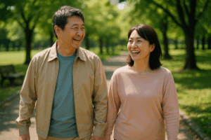 歩み寄るこころ：中高年男性のメンタル回復における“家族との散歩”の力とセロトニンの役割